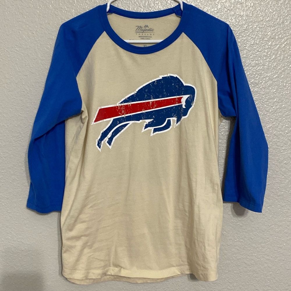 Majestic Buffalo Bills Josh Allen 3/4 sleeve TShirt. 
Size XL